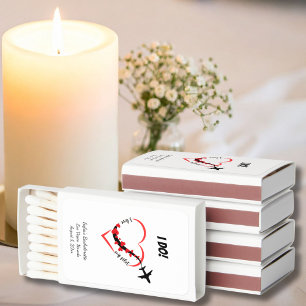 Bachelorette Weekend Party Favor Personalized Matchboxes