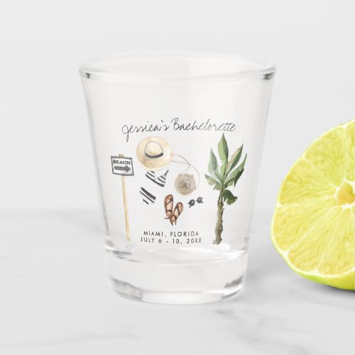 Bachelorette Weekend Party Favor Personalized Shot Glass