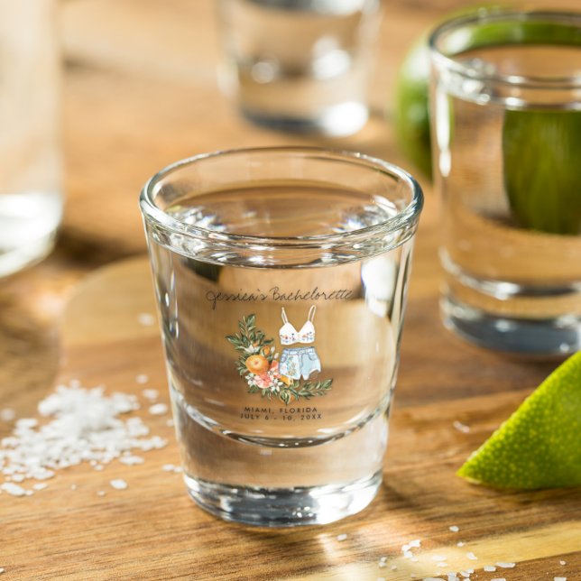 Bachelorette Weekend Party Favor Personalized Shot Glass (Creator Uploaded)