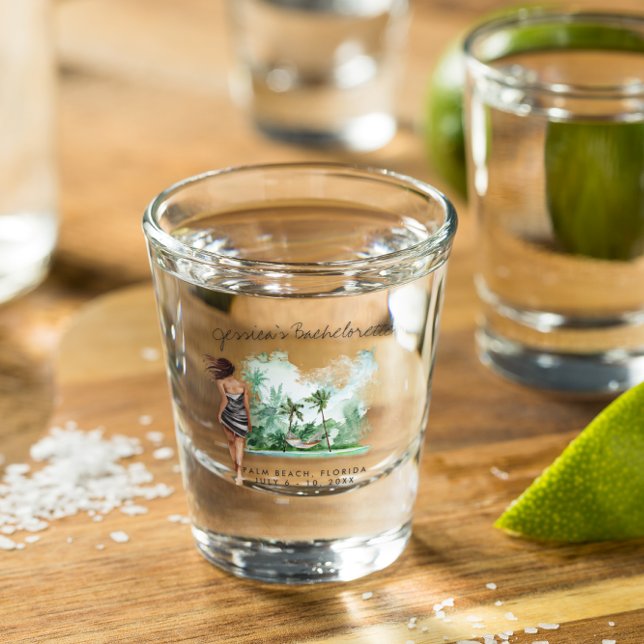 Bachelorette Weekend Party Favor Personalized Shot Glass (Creator Uploaded)