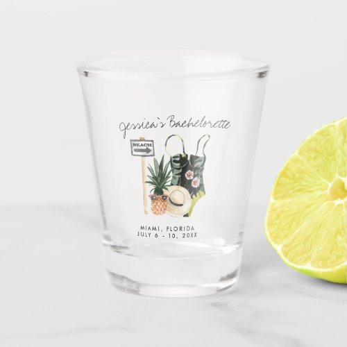 Bachelorette Weekend Party Favor Personalized Shot Glass