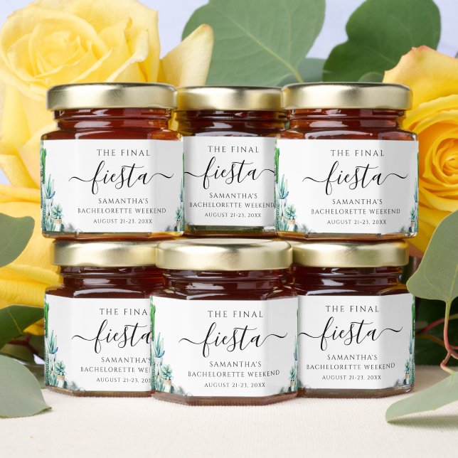 Bachelorette Weekend Party Personalized Honey Jar Favors (Insitu)