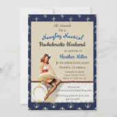 Bachelorette Weekend Pin Up Girl Invitation (Front)
