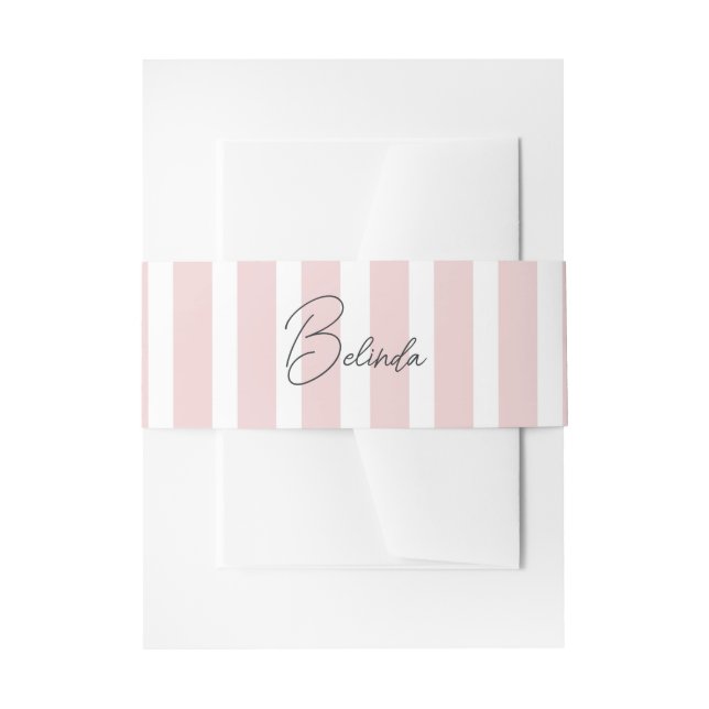 Bachelorette Weekend Social Club Invitation Belly Band (Front Example)