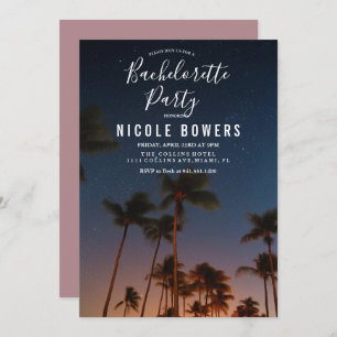 Bachelorette Weekend Tropical Invitation