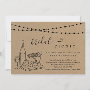 Bachelorette Wine Tasting and Cheese Board Party Invitation