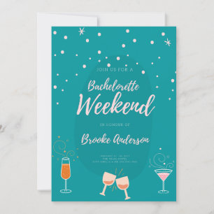 Bachelorette Wine Tasting Weekend Itinerary Invitation