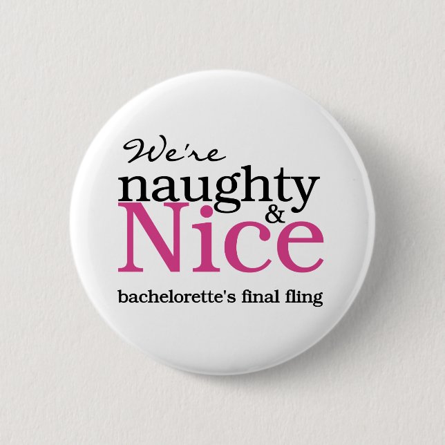 Bachelorettes Final Fling Pink Pinback Button (Front)