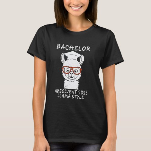 Bachelor's Degree BACHELOR ABSOLVENT 2025 LLAMA ST T-Shirt