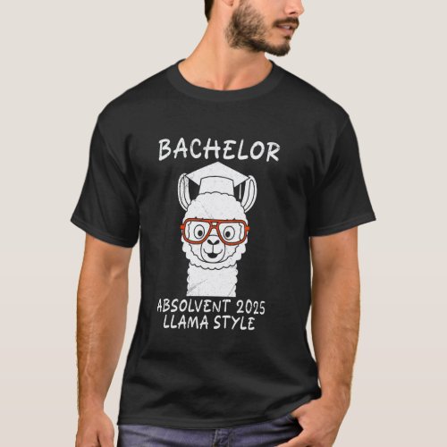 Bachelor's Degree BACHELOR ABSOLVENT 2025 LLAMA ST T-Shirt
