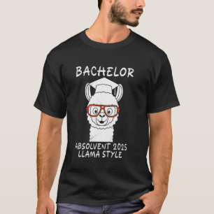 Bachelor's Degree BACHELOR ABSOLVENT 2025 LLAMA ST T-Shirt
