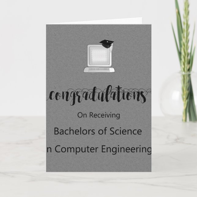 Bachelors of Science in Computer Engineering Card (Front)
