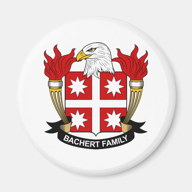 Bachert Family Crest Magnet (Front)