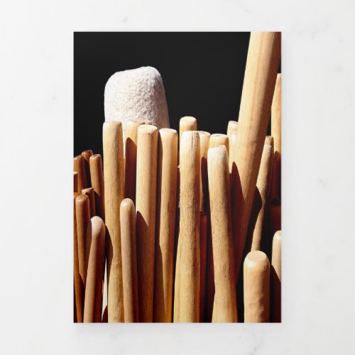 Bachi Wooden Sticks to play Japanese Taiko Drums Tri_Fold Announcement