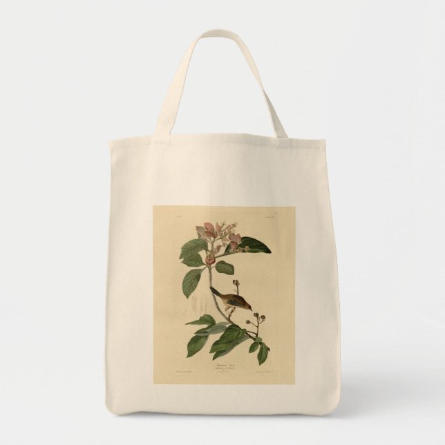 Bachman's Finch (Sparrow) Audubon Birds of America Tote Bag