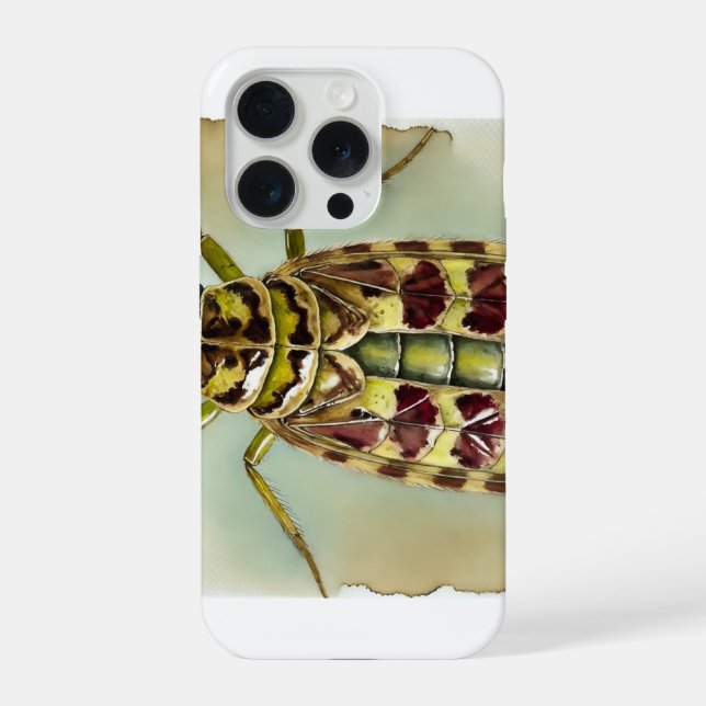 Bacillus insect dorsal view 300824IREF247 - Waterc iPhone Case (Back)