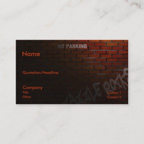 Back Alley Business Cards