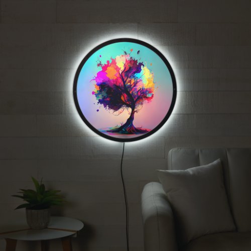 Back and Edgelighting Heavens Tree LED Sign