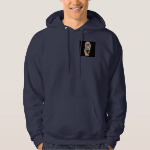 Back And Front Design Walking Tiger Template Mens Hoodie