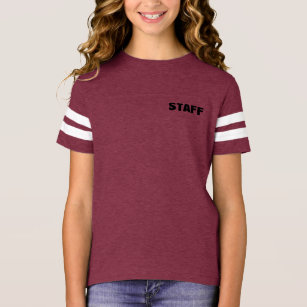 Back And Front Print Staff Add Logo Womens Top