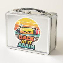 Back At It Again Funny Pencil School Design
