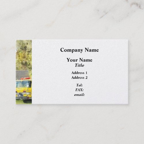 Back at the Firehouse Business Card