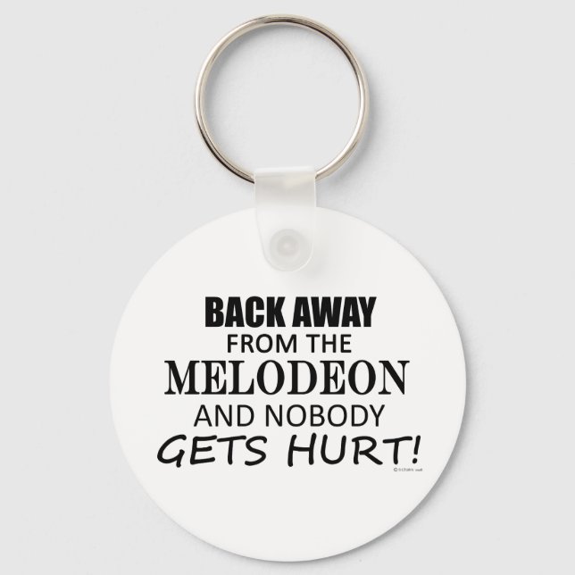Back Away From The Melodeon Keychain (Front)