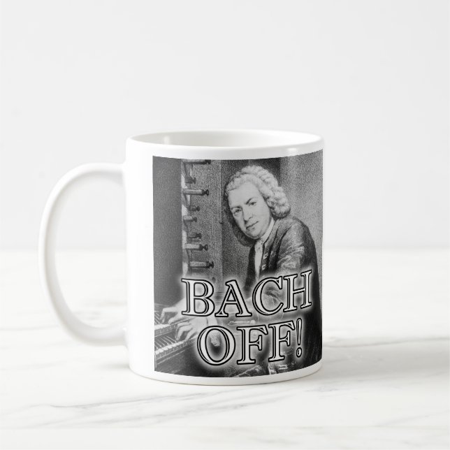 Back Bach Off Funny Mug Travel Mug (Left)