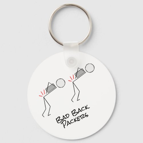 Back Back Packers Keychain with Text