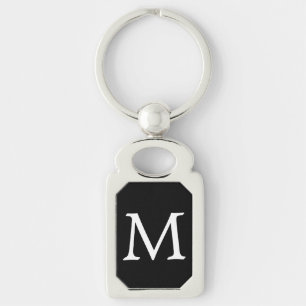 back background your letter Typography Keychain