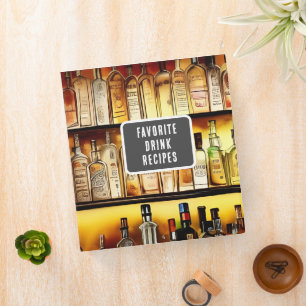 Back Bar Favorite Drink Recipes Binder