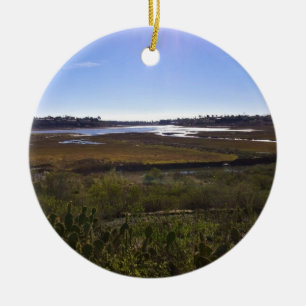 Back Bay, Newport Beach, California Ceramic Ornament