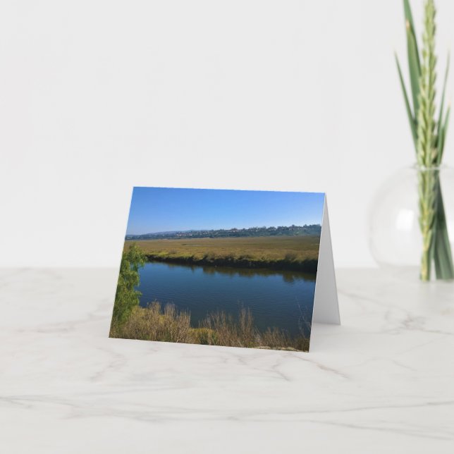 Back Bay, Newport Beach, California Thank You Card (Front)