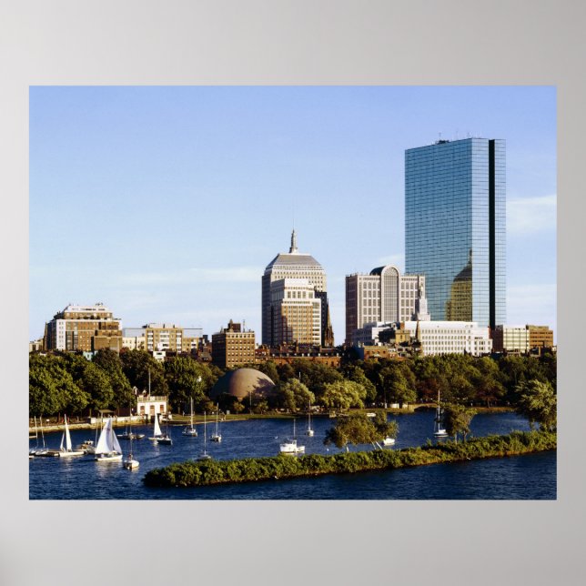 Back Bay Skyline from the Charles River, Boston Poster (Front)
