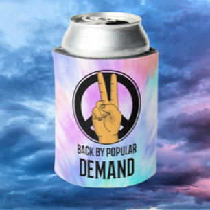 Back By Popular Demand Peace Sign Beverage Can Cooler