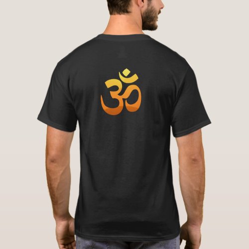 Back Design Om Mantra Symbol Meditation Yoga Mens T_Shirt