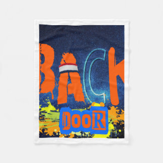 “back Door Chemistry” Design Chiffon Top Fleece Blanket