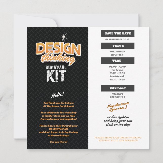 (BACK) EDITABLE DT SURVIVAL KIT 1 INVITATION (Back)