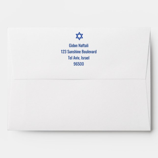 Back Flap and Inside Envelope Return Address (Back (Top Flap))