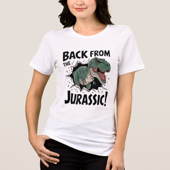 Back From the Jurassic Unleashed Rex Jurassic Brea Tri-Blend Shirt (Front)