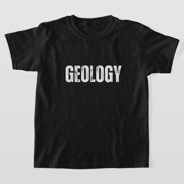  back & front wait i see a rock Geology textured T-Shirt (Laydown)