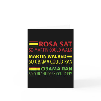 Back History And African Heritage Pride - Rosa Mar Card