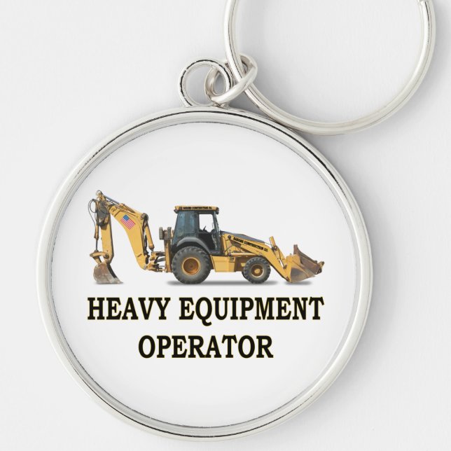BACK HOE LOADER KEYCHAIN (Front)