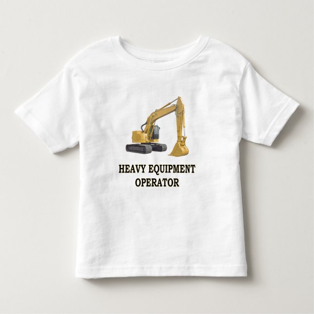BACK HOE TODDLER T-SHIRT (Front)