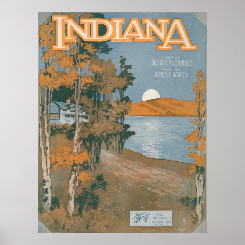 Back Home Again In Indiana Poster