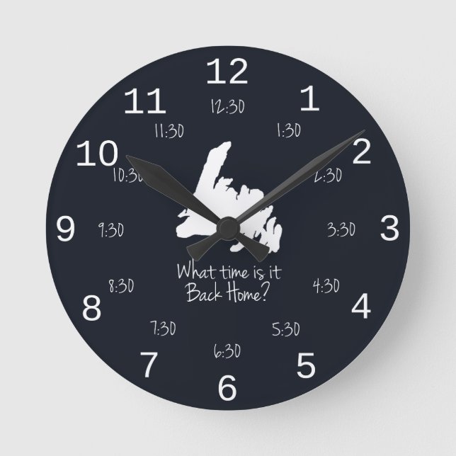 Back Home Time - AST edition Round Clock (Front)