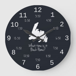 Back Home Time - MST edition Large Clock