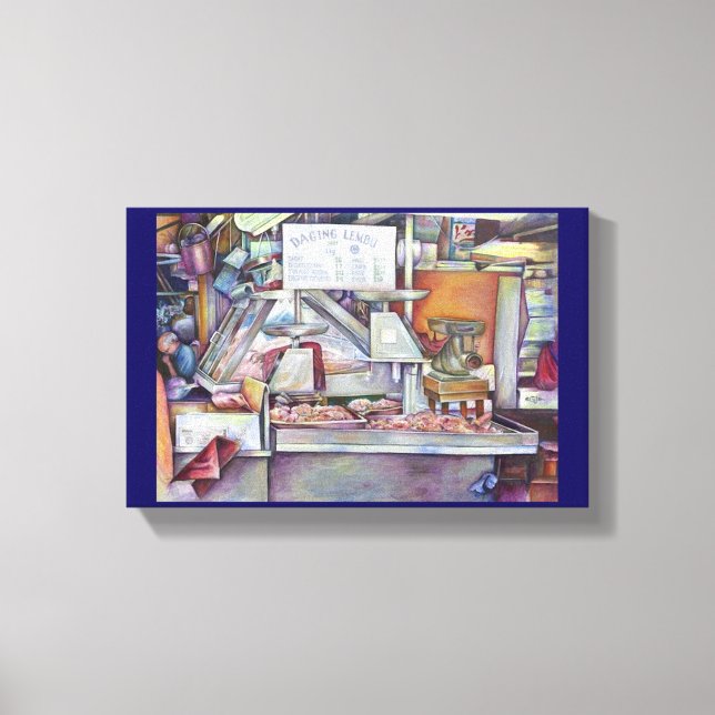 Back In Ten Minutes Forgot Wife Birthday Canvas Print (Front)