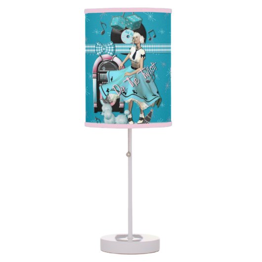 Back In The 50's Table Lamp (Front)