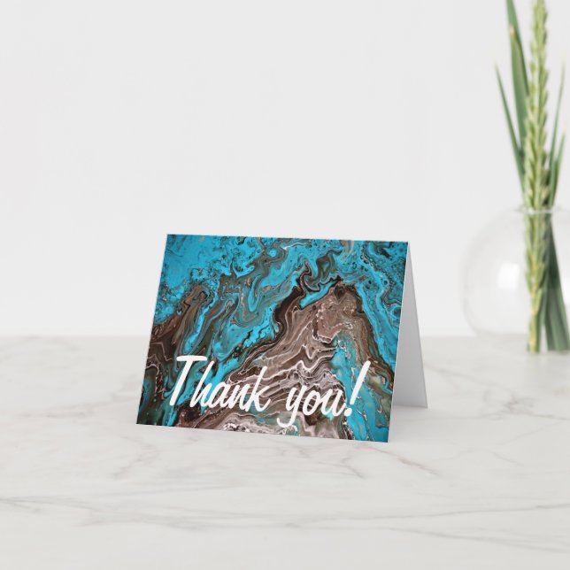 “Back in the Blue Bayou” Letterpress Thank You Card (Front)